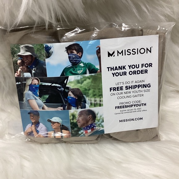 One Mission Neck Gaiter and Two Black Cotton Ear Loop Masks - Picture 2 of 5